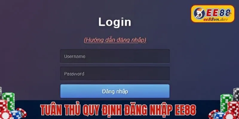 Một số điều bet thủ cần tuân thủ khi đăng nhập EE88