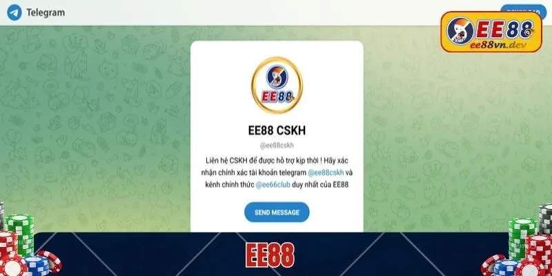 Liên hệ EE88 qua Telegram